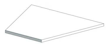 Керамогранит 620090000897 Rinascente Clay Lineare Angolo Dx LASTRA 20mm 30x60 Atlas Concorde Russia