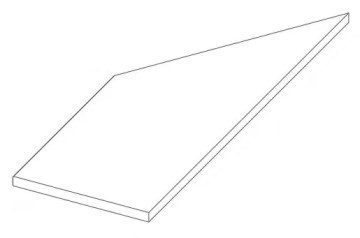 Керамогранит 620090000898 Rinascente Clay Lineare Angolo Sx LASTRA 20mm 30x60 Atlas Concorde Russia