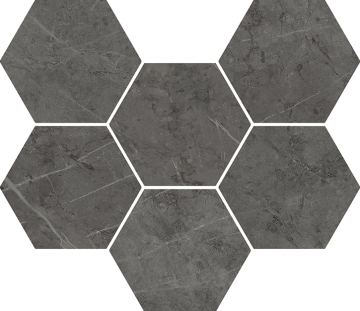 Керамогранит 620110000050 Charme Evo Antracite Mosaico Hexagon 25x29 Italon