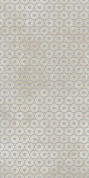 Керамогранит 752602 Tesori Decoro Anelli Bianco Argento 6mm 120x240 Cedit