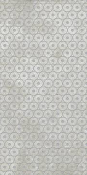 Керамогранит 752606 Tesori Decoro Anelli Grigio Argento 6mm 120x240 Cedit
