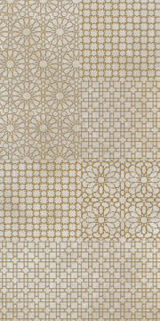 Керамогранит 752609 Tesori Decoro Monile Bianco Oro 6mm 120x240 Cedit