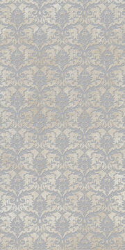 Керамогранит 752618 Tesori Decoro Broccato Bianco Argento 6mm 120x240 Cedit