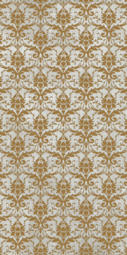 Керамогранит 752621 Tesori Decoro Broccato Grigio Oro 6mm 120x240 Cedit