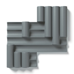 Керамогранит 760355 Rilievi 01 Ombra 50mm 36x35 Cedit