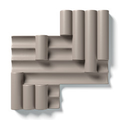 Керамогранит 760356 Rilievi 01 Tortora 50mm 36x35 Cedit