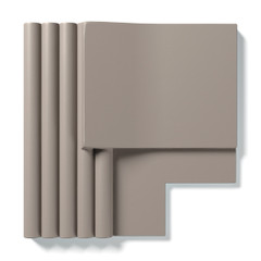Керамогранит 760370 Rilievi 03 Tortora 50mm 36x36 Cedit
