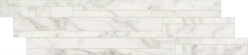 Керамогранит 760944 Exalt Magic White Listello Sfalsato Mix 15x60 Cerim
