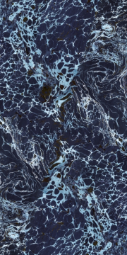 Керамогранит 763506 Araldica Base Blu Lucida R 6mm 120x240 Cedit