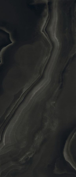 Керамогранит 778820 Eccentric Luxe Smoky Black Glossy 6mm 120x280 Rex Ceramiche
