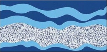 Керамогранит 80001 Wavy Border 12,5х25 Serapool