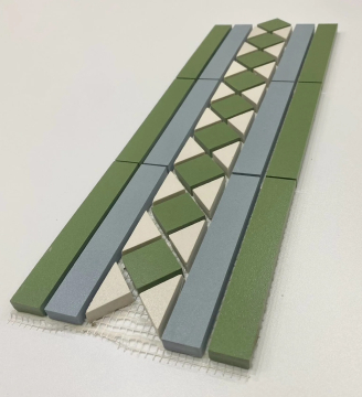 Керамогранит Агата Бордюр Микс 2 (01/07/08/01) MR 279х172 Metlaha