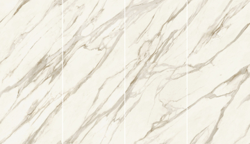 Керамогранит AKF9 Marvel Meraviglia Calacatta Bernini Kit Endless Lapp. 4pcs 6mm 120x278 Atlas Concorde