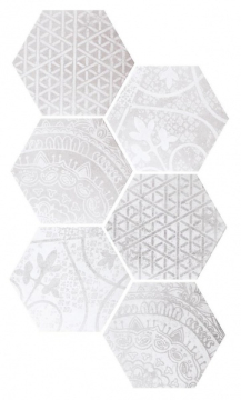 Керамогранит Alchimia ARS MIX 1 BIANCO GRIGIO 26.6x23 Quintessenza