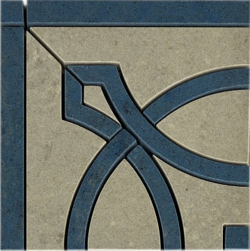 Керамогранит Angolo Rinascimento B Grigio Egeo Levigato (Grigio Egeo, Azul Bahia) 15x15 Casalgrande Padana