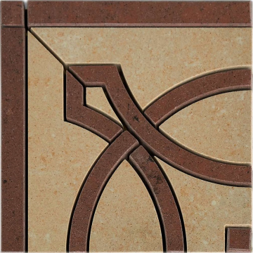Керамогранит Angolo Rinascimento B Palissandro (Madras Pink, Palissandro) 15x15 Casalgrande Padana