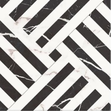 Керамогранит Apollon Charcoal Black Pre-cut 45x45 Etili Seramik