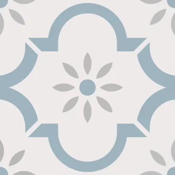 Керамогранит Арабески голубой 20x20 Smile Tile