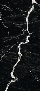 Керамогранит Ararat Lighthing Black Matt Спеченный камень 1200x2700x6 Delfone