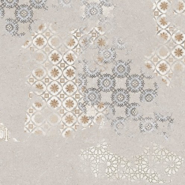 Керамогранит Arenito Off White Decor Carving 60х60 Ocean-Ceramic