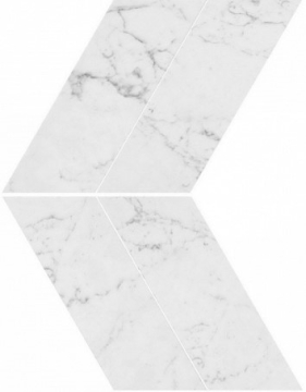 Керамогранит AS1V Marvel Carrara Pure Chevron Lappato 22,5x22,9 Atlas Concorde