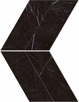 Керамогранит AS1W Marvel Nero Marquina Chevron Lappato 22,5x22,9 Atlas Concorde