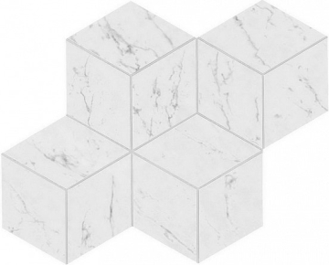Керамогранит AS2J Marvel Carrara Pure Mosaico Esagono Lapp 30x35 Atlas Concorde
