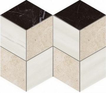 Керамогранит AS2M Marvel Stone Mosaico Esagono Geo Warm Lapp 25,4X35,2 Atlas Concorde