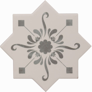 Керамогранит Becolors Star Dec. Stencil Grey 13.25х13.25 Cevica