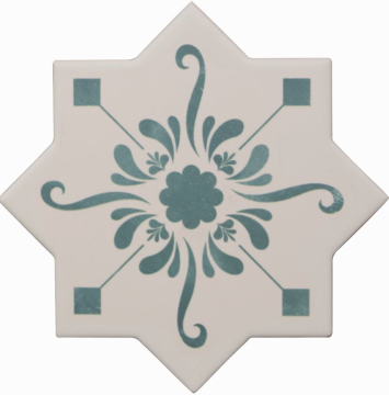 Керамогранит Becolors Star Dec. Stencil Lagoon 13.25х13.25 Cevica