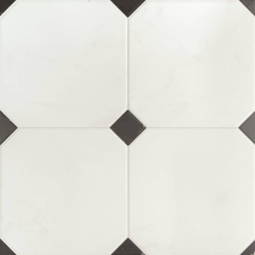 Керамогранит Betera Black-White R 58x58 El Molino