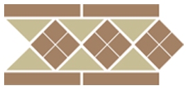Керамогранит Border LISBON-1 with 1 strip (Tr.03 Dots 04 Strips 04) 28х15 Top Cer