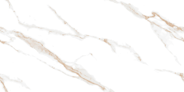 Керамогранит Calacatta Sharp Gold Белый Полированный 60х120 Ceradim