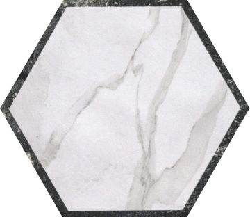 Керамогранит Deco Esagono Statuario Grafite 25x21.6 FAP Ceramiche