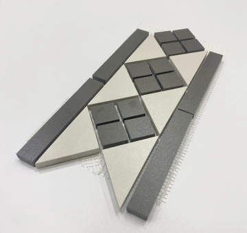 Керамогранит Диана Бордюр Микс 10 (01/04) MR 278х146 Metlaha