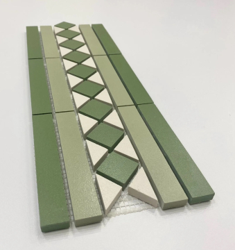 Керамогранит Диана Бордюр Микс 17 (01/07/22) MR 417х144 Metlaha