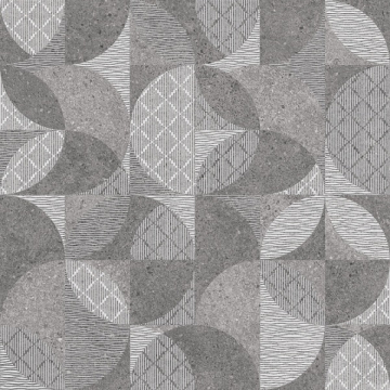 Керамогранит DL601020R Фондамента серый декорированный обрезной 60x60 Kerama Marazzi