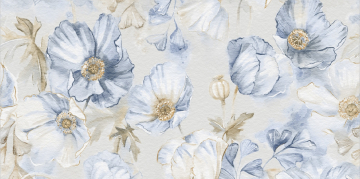 Керамогранит Elite Bluebell Decor A Matt Face 1 60x120 Staro Slim