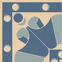 Керамогранит ENC 24F Ivory (D.Blue, L.Blue) 10x10 Winckelmans