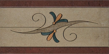 Керамогранит Fascia Floreale B Palissandro (Rosa Portogallo, Madras Pink) 15x30 Casalgrande Padana