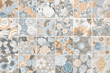 Керамогранит Flore Gris 20x20 (микс) VIVES