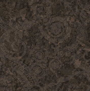 Керамогранит G0047032 Meteorite Megabarocco Moka R 60x60 Versace (Gardenia Orchidea)