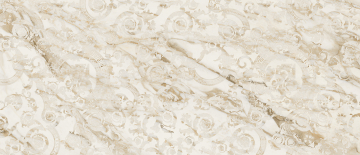 Керамогранит G67522 Calacatta Bright Megabarocco Lux R 120x280 Versace (Gardenia Orchidea)
