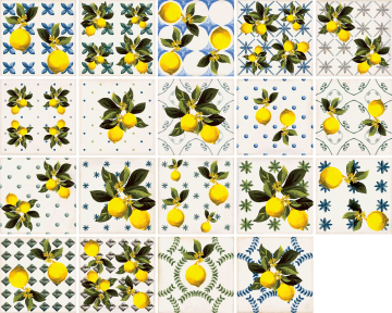 Керамогранит Giardino Bianco Mix Luc 20x20 Sant Agostino