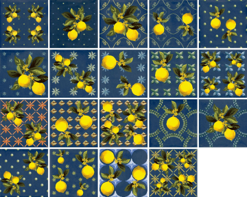 Керамогранит Giardino Blu Mix Luc 20x20 Sant Agostino