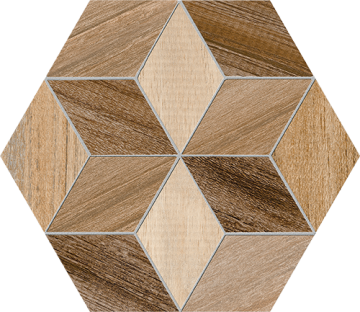 Керамогранит Hexagono Freret Multicolor 23x26,6 VIVES