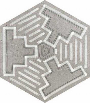 Керамогранит Hexagono Igneus Cemento Mix 23x26,6 VIVES