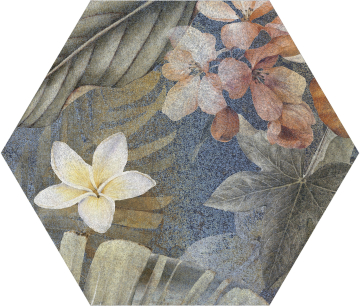 Керамогранит Hibiscus Blue Matt Hexa 23.2x26.7 ITT Ceramic