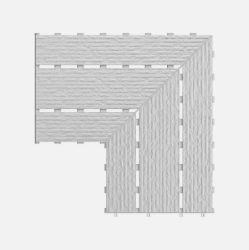 Керамогранит IA909.1K Угловой элемент фарфоровой решетки Apache Grey 38x24,5 Serapool