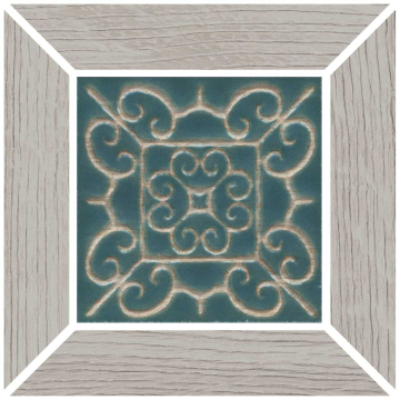 Керамогранит ID151 Вставка Тровазо наборный серый светлый матовый 13x13x0,9 Kerama Marazzi